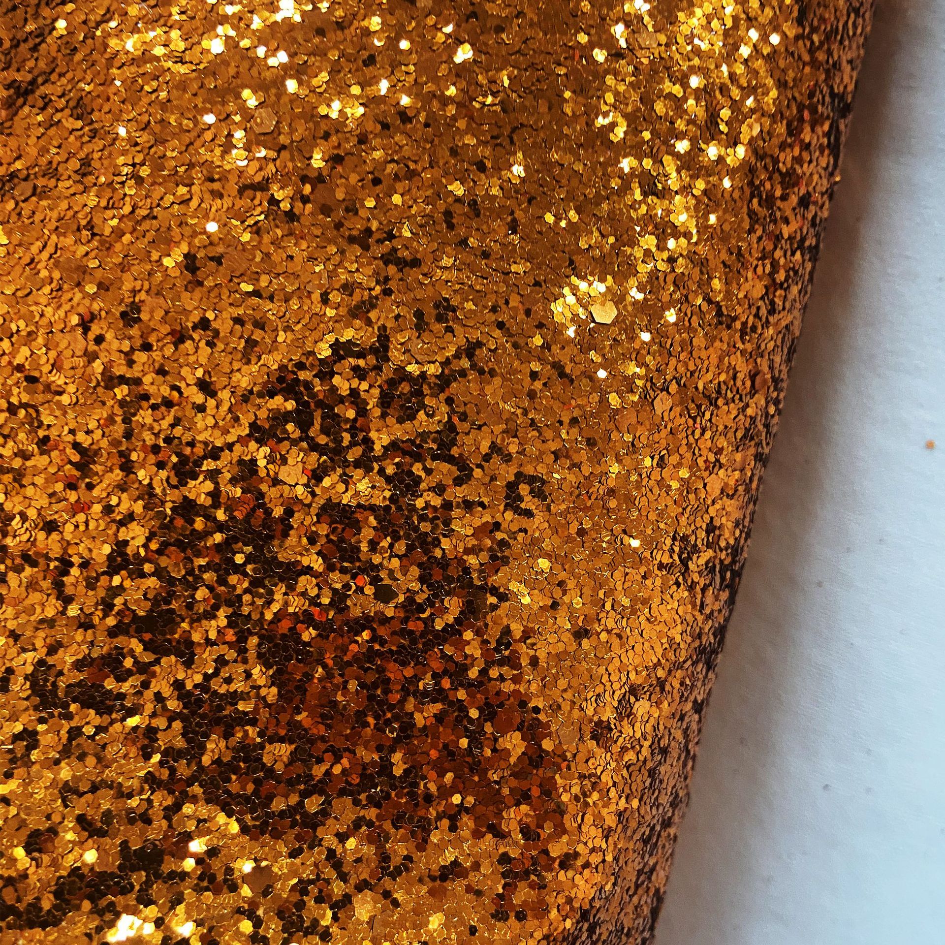 Picture of Pu Leather Glitter Coarse Powder Glitter Fabric Glitter Fabric Large and Small Hexagonal Pieces