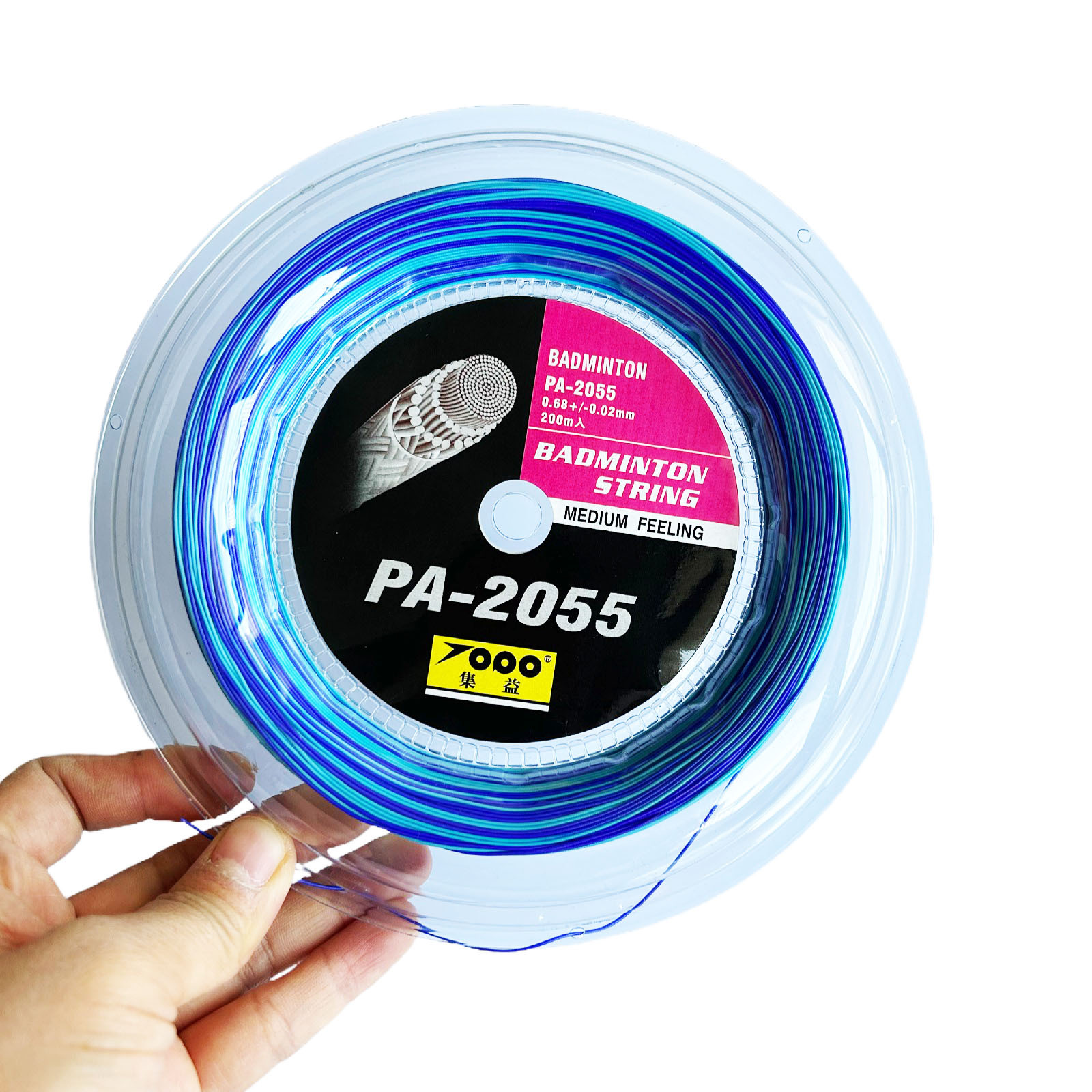 Picture of TOPO Jiyi large plate rainbow Badminton Line 200 m badminton double color line high elastic Badminton Line