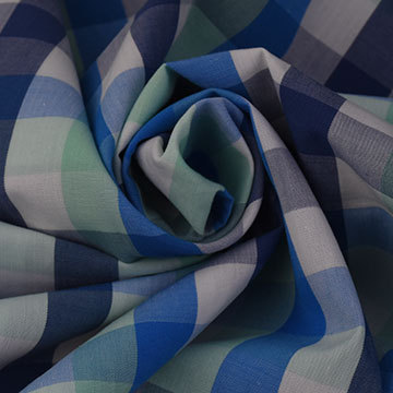 Picture of cotton yarn-dyed check yarn-dyed plaid shirt fabric 40s cotton women's dress summer cloth