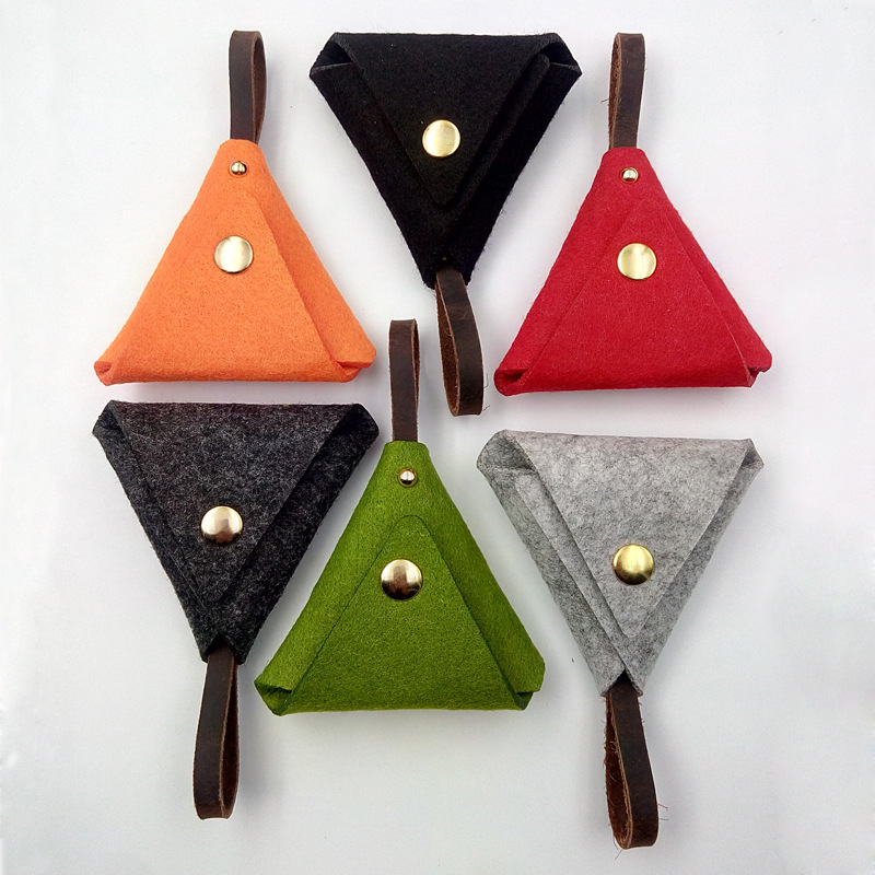 Felt Coin Purse Advertising Gift Felt Bag Mini Coin Bag Key Chain Pendant Fine Bag Storage Bag