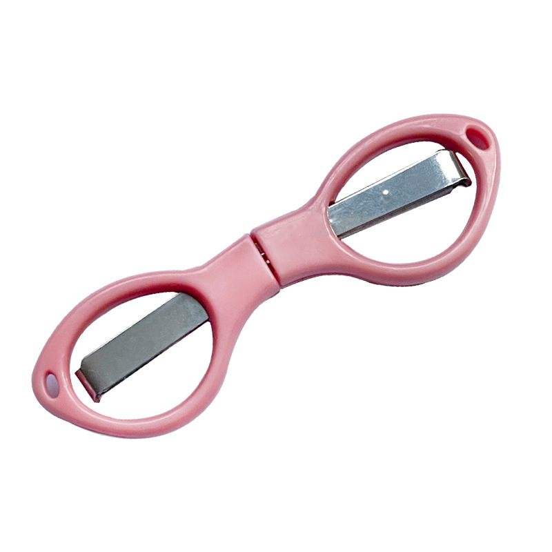 Picture of Stainless steel folding scissors plastic handle/alloy stretch shear travel portable fishing Special 8/eight character scissors wholesale