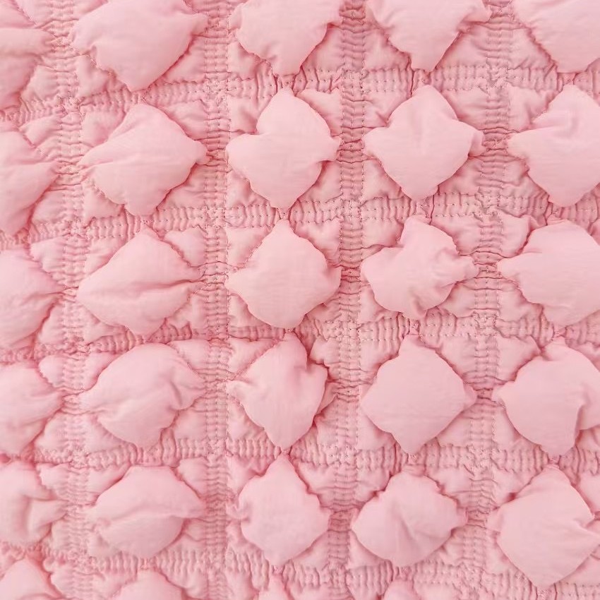 New Nylon Quilted Pu Leather Ultrasonic Quilted Cloud Bag Fabric Clothing Cosmetic Bag Pencil Case Fabric