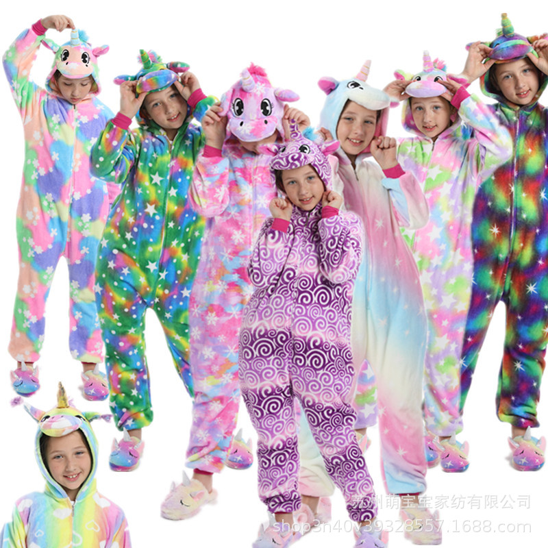 Cartoon Animal One-piece Couple Pajamas Adult Autumn and Winter Flannel Panda Dinosaur Lion Fauvism