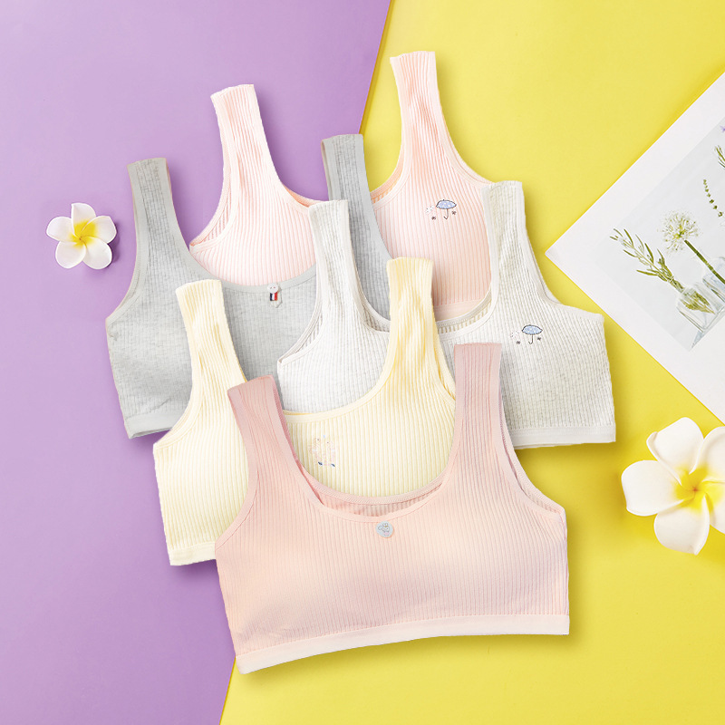 Picture of Girl's underwear development period student girl's high school student underwear pure cotton vest girl's junior high school student underwear