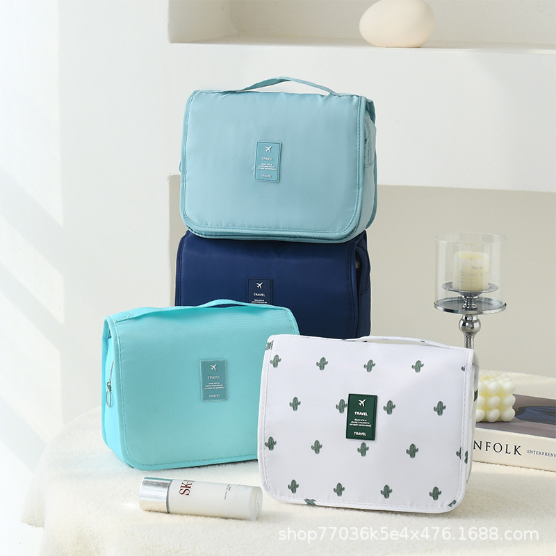 Picture of Hook Wash Bag Portable Portable Cosmetic Bag Foldable Dry and Wet Separate Wash Bag Travel Storage Bag