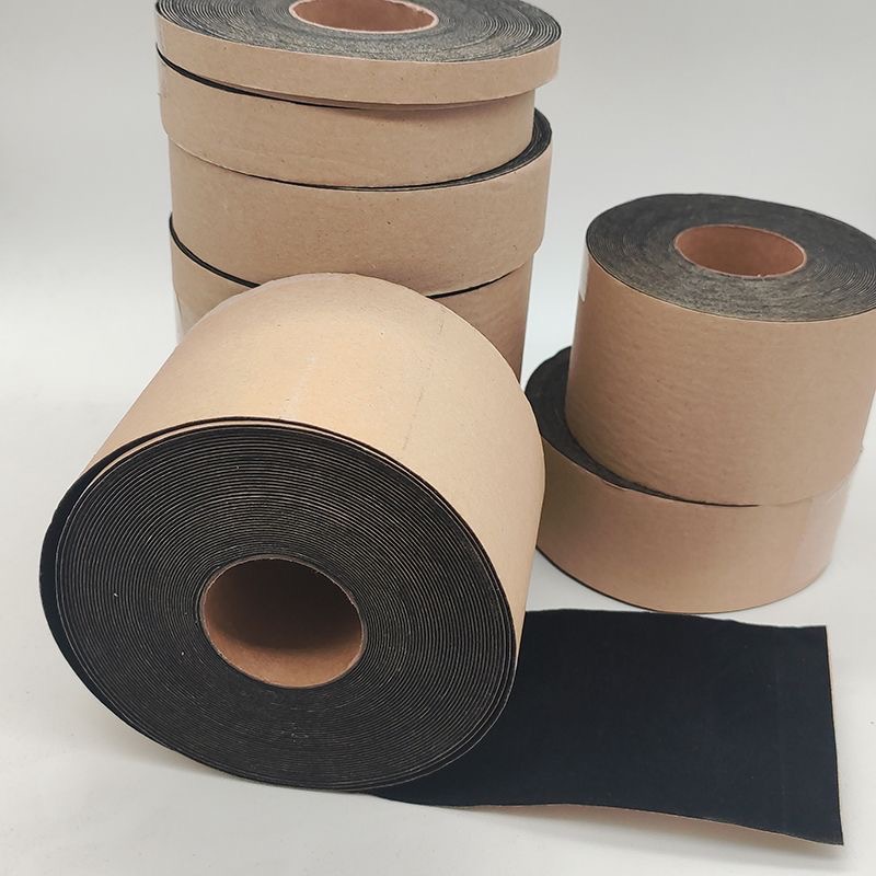 Picture of in stock spunlace bottom black short wool flocking cloth adhesive flannel renewable flocking cloth jewelry gift box self-adhesive flannel