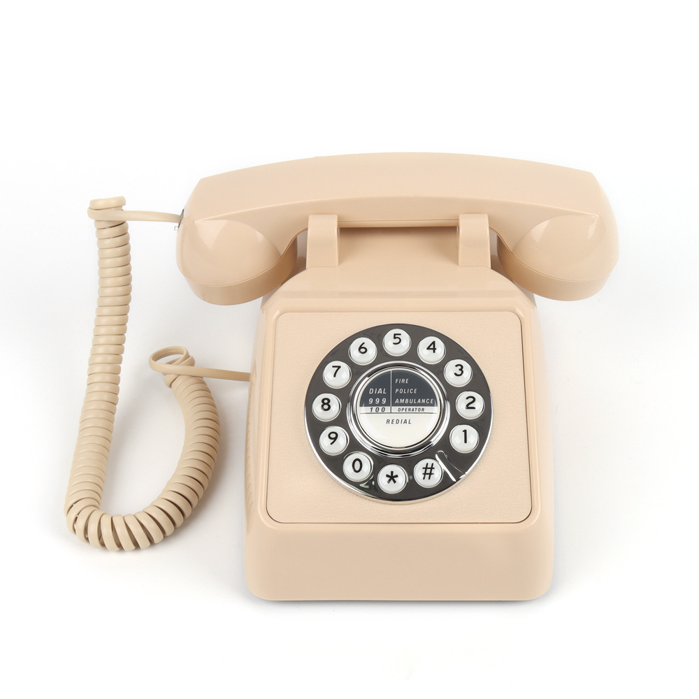 Landline Retro Phone Fixed Landline Large Ringtone Phone Antique Hotel Phone Customer Service Office Telephone Wholesale