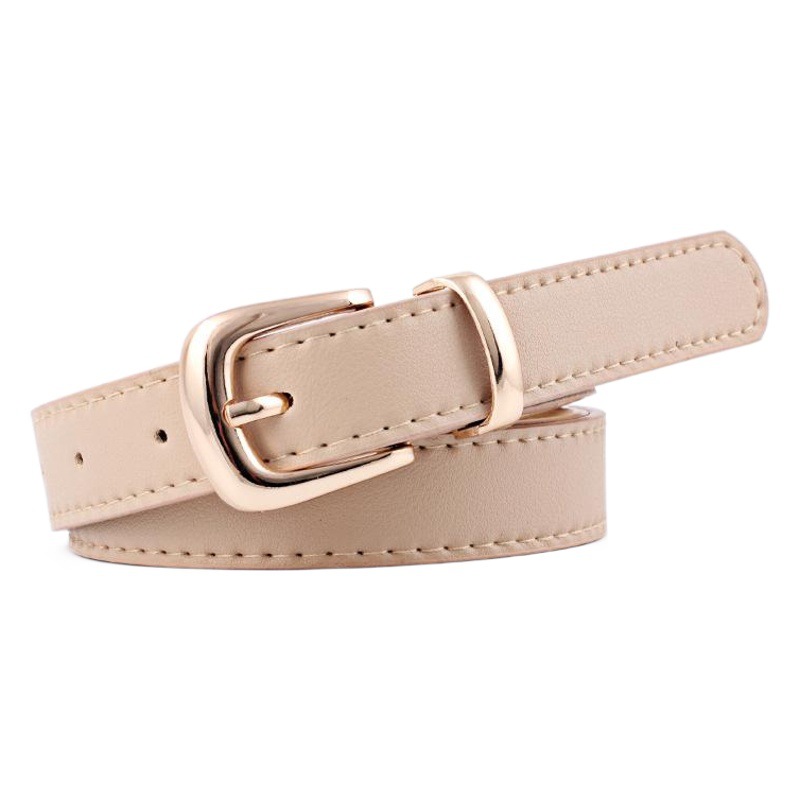 Foreign Trade New European and American Style Belt for Women, Fashionable and Versatile Concealed Buckle Multi-Color Belt, Spot Wholesale/Drop Shipping