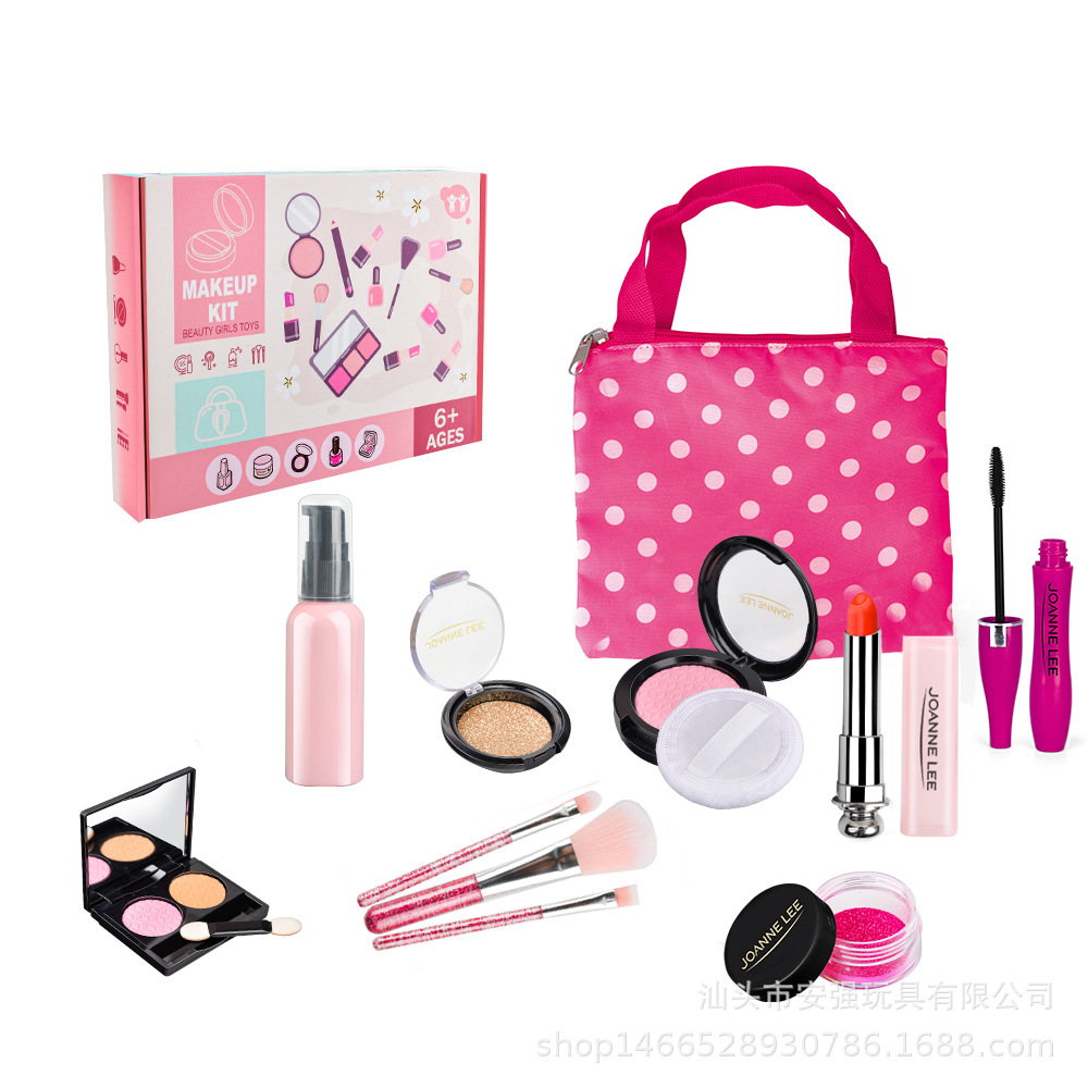 Picture of Cross-border cosmetics for Children girl dressing toys simulation play house princess makeup handbag bag set