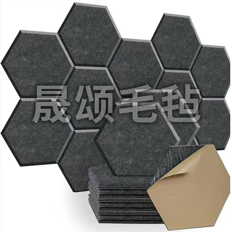 Cross-border new polyester fiber acoustic panel wholesale indoor wall sound dampening and noise reduction piano room recording studio sound absorption board