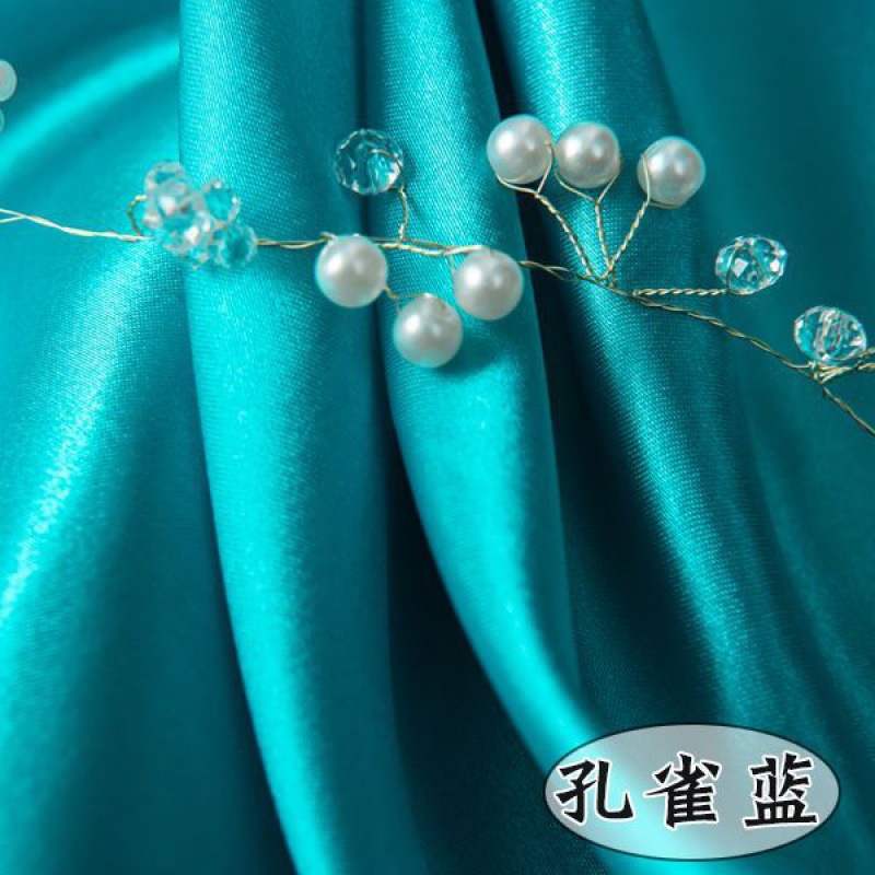 Picture of Satin Fabric Silk Lining Fabric Color Red Cloth Encryption Thickened Hanfu Dress Decorative Lining Silk Lining Summer