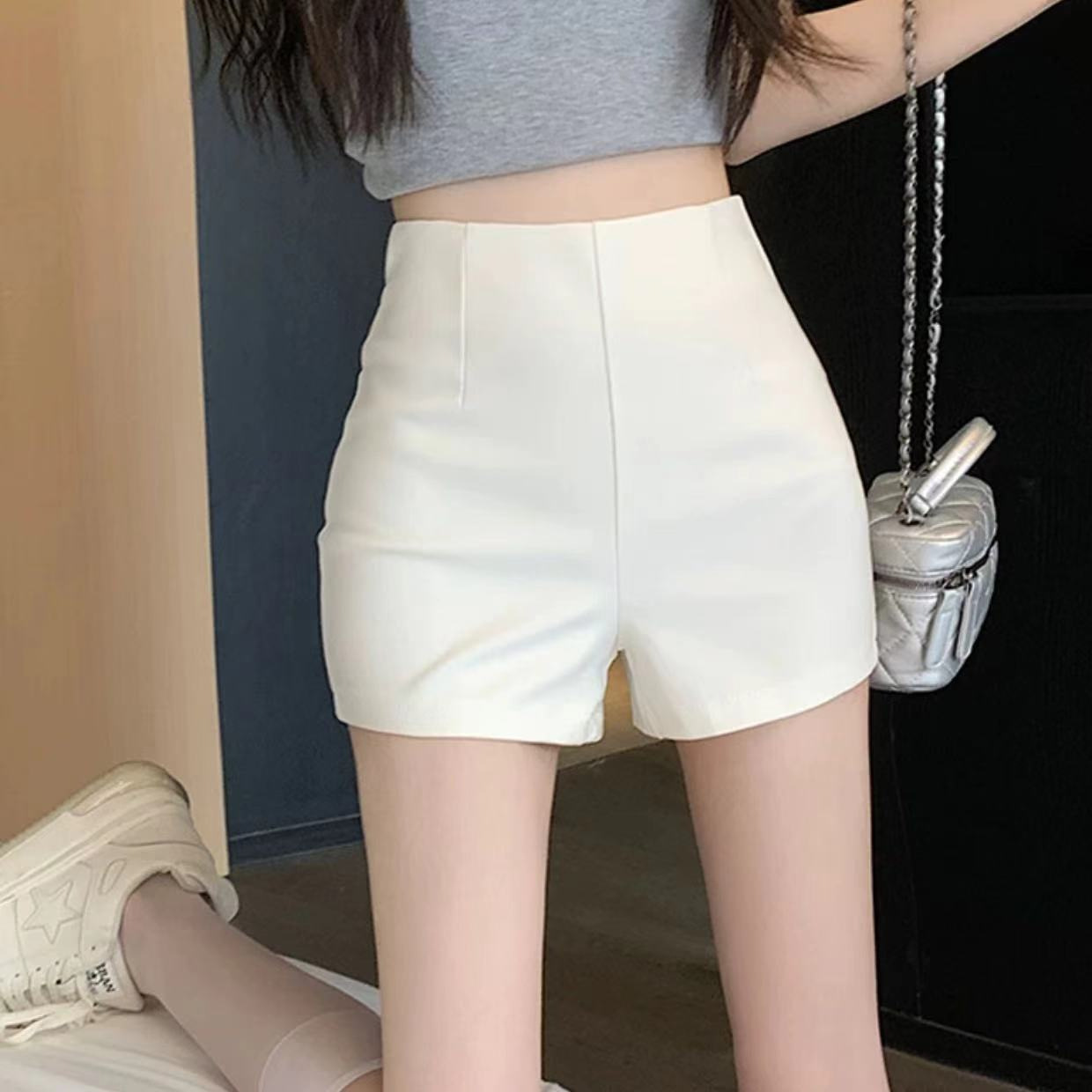 2024 New Internet Celebrant Sexy High Waist Slimming Hip plus size Slimming Elastic Pole Dance Shorts Women's Summer Hot Pants