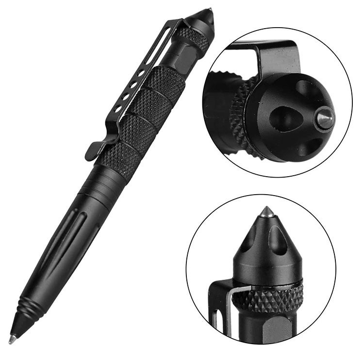Picture of Outdoor self-defense B2 tungsten steel head tactical defense pen EDC multifunctional special warfare pen outdoor broken window survival signature pen