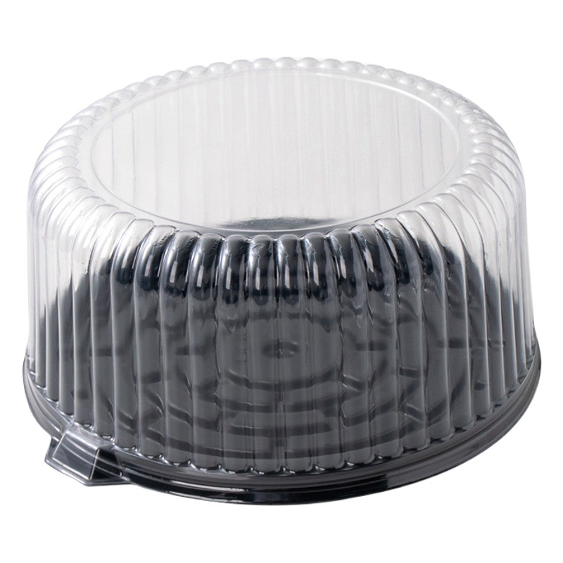 10 inch large transparent cake box baking round chiffon mousse packaging box lasagna cake disposable blister box