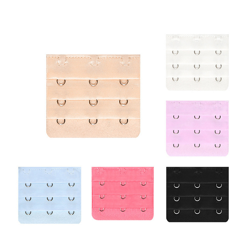 Sports Bra Extension Buckle Small Three Rows Three Buckles Back Buckle Stainless Steel Hook Bra Intimates Extension Buckle