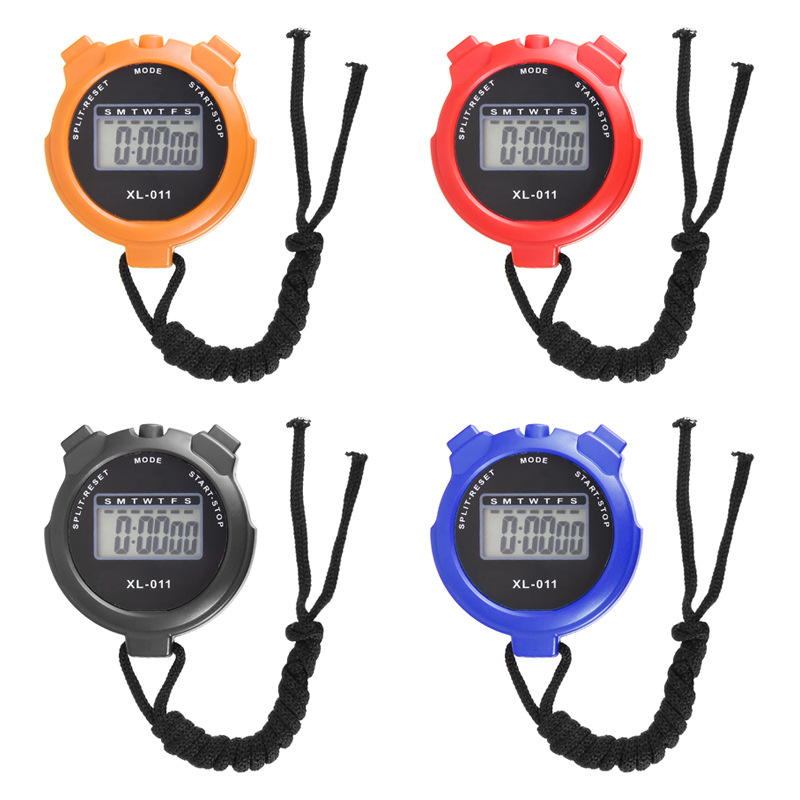 Picture of Stopwatch Timer Electronic Stop Watch Two Track Stopwatch Referee Training Fitness Equipment Waterproof Electronic Watch XLJ011