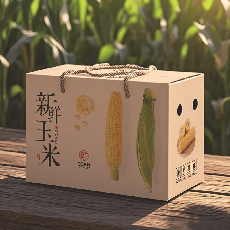 Corn gift box corn packaging box corn packaging box corn packaging gift box 5/10kg fresh corn packaging box