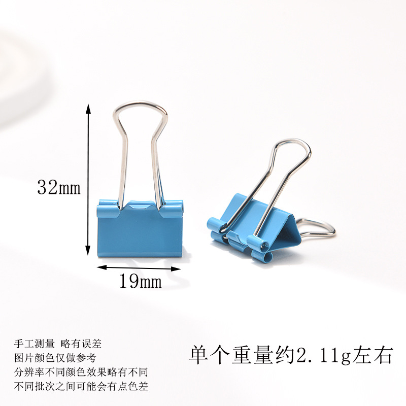 Picture of Cross-Border special color long tail clip small fresh dovetail clip hand account clip 32MM 25MM 19mm reverse tail clip wholesale
