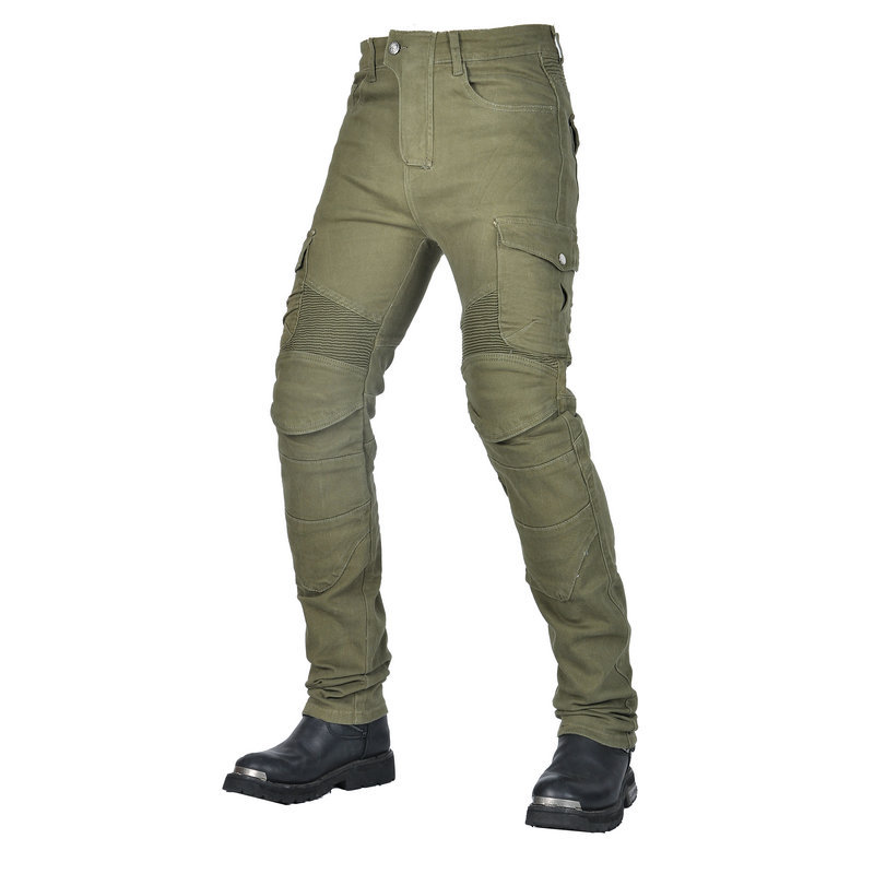 Picture of VOLERO motorcycle jeans men and women knight army green overalls anti-fall pants motorcycle anti-fall 06 riding pants