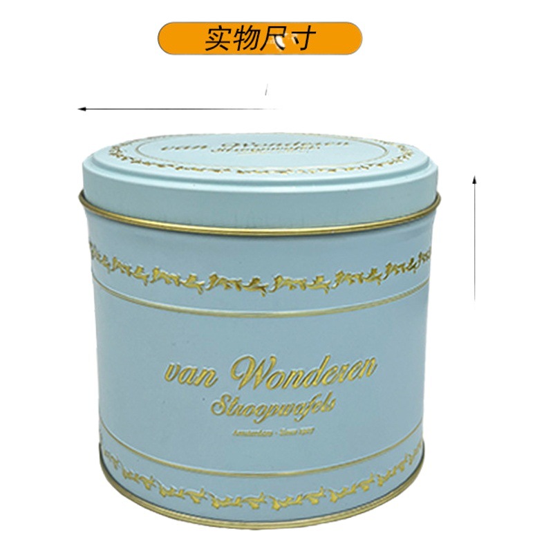 Rectangle tinplate box factory cookie cookie candy packaging box tinplate can round iron box custom packaging