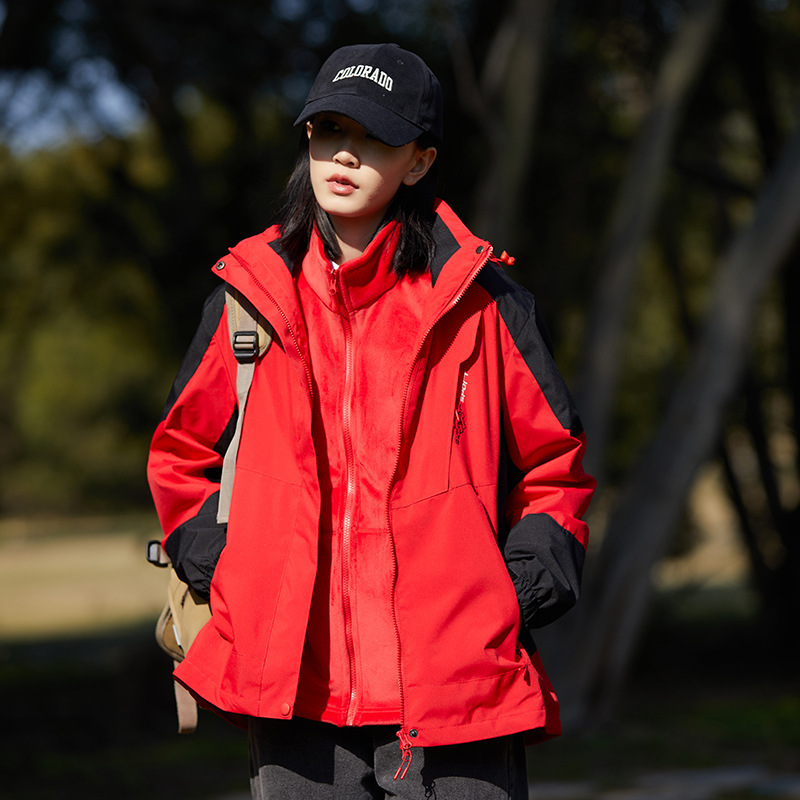 Picture of Outdoor assault clothing three-in-one women's windproof water-splashing lovers single-layer thin mountaineering jacket men's wholesale