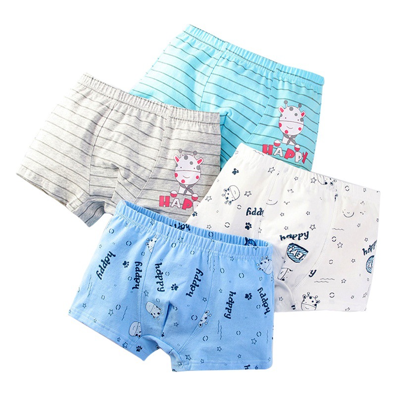 Foreign trade spot batch of children's underwear Class a cotton cartoon boxer shorts boys young students shorts cross-border distribution