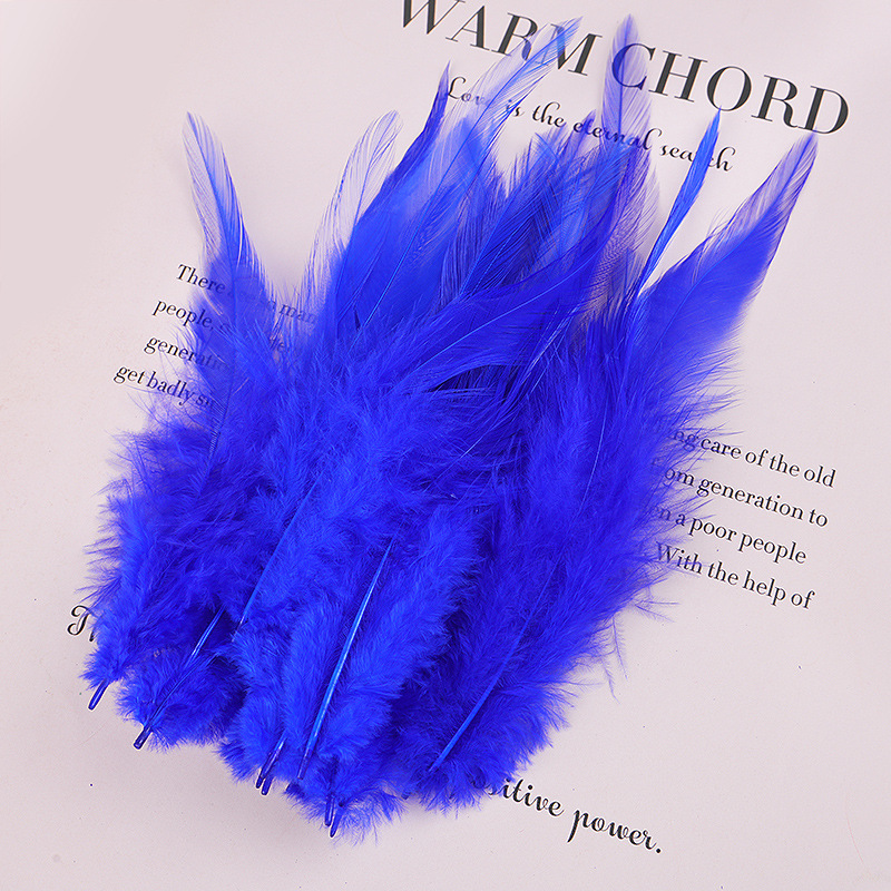 Picture of Factory wholesale diy color feather 200.00 cm-266.66 cm inch white pointed feather feather accessories dream catcher clothing decoration