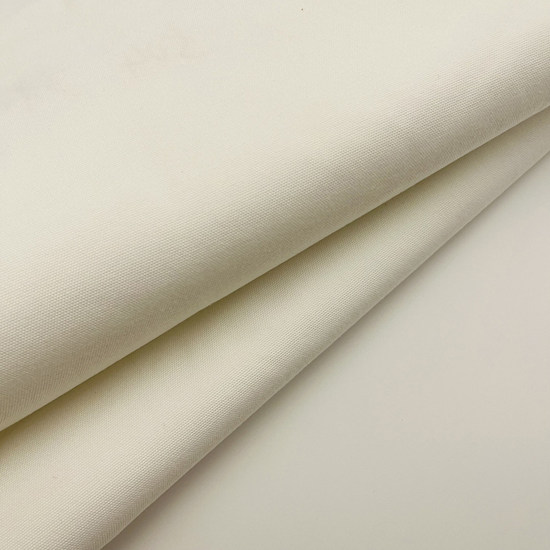 Picture of Full Polyester Canvas White Plain Cloth Clothing Luggage Tent Special Fabric 430g Natural Color Plain Cloth Polyester Canvas Wholesale Customization