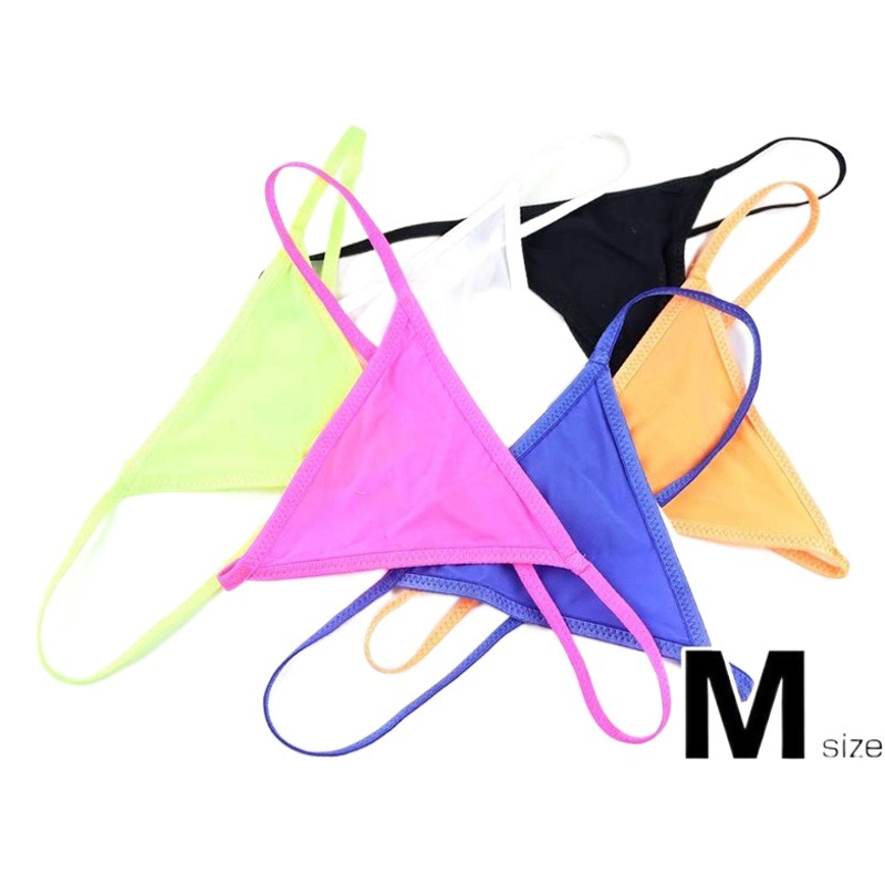 Men's sexy underwear low waist Ice Silk stretch men's thong solid color thin belt stretch men's T-pants single-length underwear