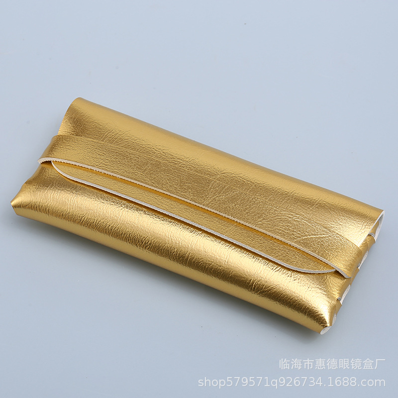 Picture of Factory Batch Glasses Case in stock New Single Nail Leather Sunglasses Bag Hand-woven Sunglasses Box Printable LOGO