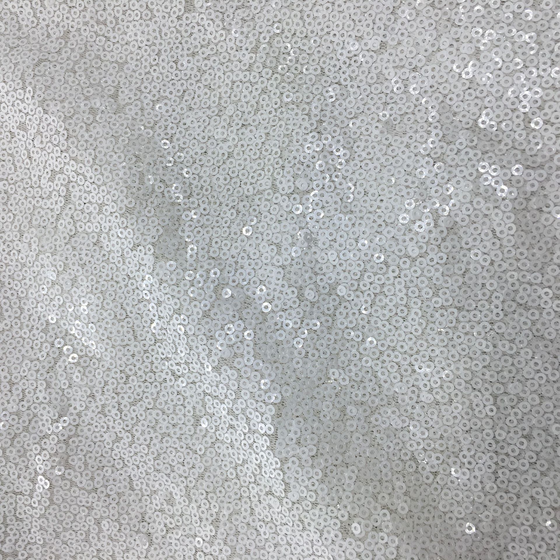 Picture of Spot wholesale 3mm sequin cloth scrambled sequin fabric wedding costume sequin fabric beaded fabric
