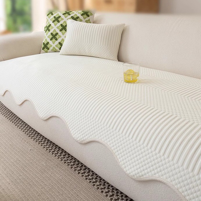 Daifa Summer Cream Cool Bean Sofa Cushion Small Fresh Non-Slip Cold Mat Cushion Summer Ice Silk Sofa Mat