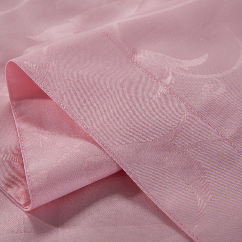 60s cotton jacquard Lotus cotton pure white silver gray pure cotton hotel quilt cover fabric hotel bed single cloth