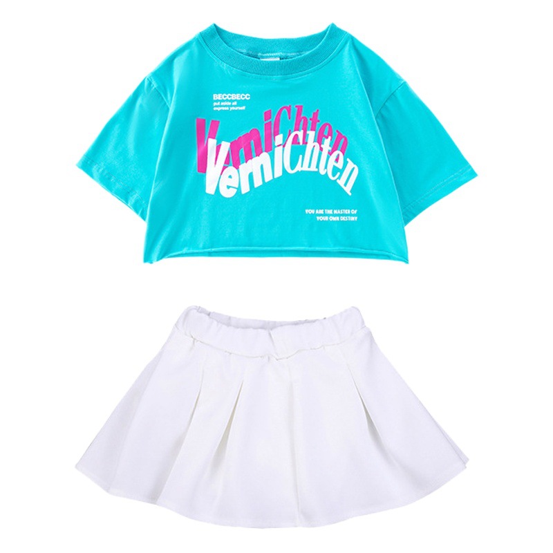 Girls' jazz dance clothes hip hop children's fashion clothes 61 cheerleading performance clothes model performance hip hop suit