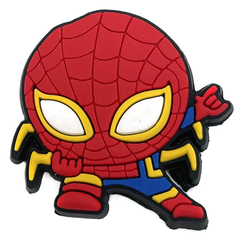 13 suit cartoon Spiderman series shoes flower shoe buckle hole shoes accessories AliExpress Amazon explosions
