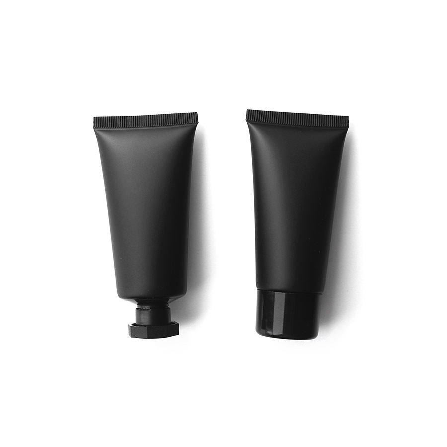 30-40 g/ml Black Matte Frosted Cosmetic Hose Package Material Facial Cleanser Sub-bottled Squeeze Empty Bottle