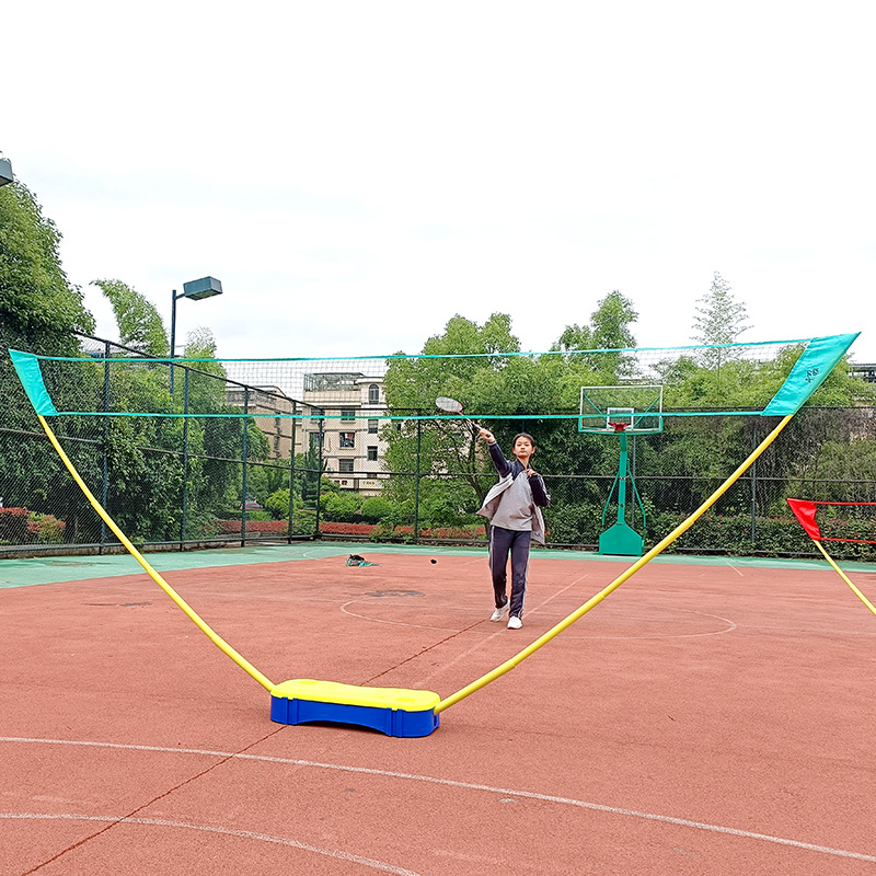 Picture of Wholesale new 4M portable badminton net rack suit storage type 3M household simple outdoor badminton net bracket