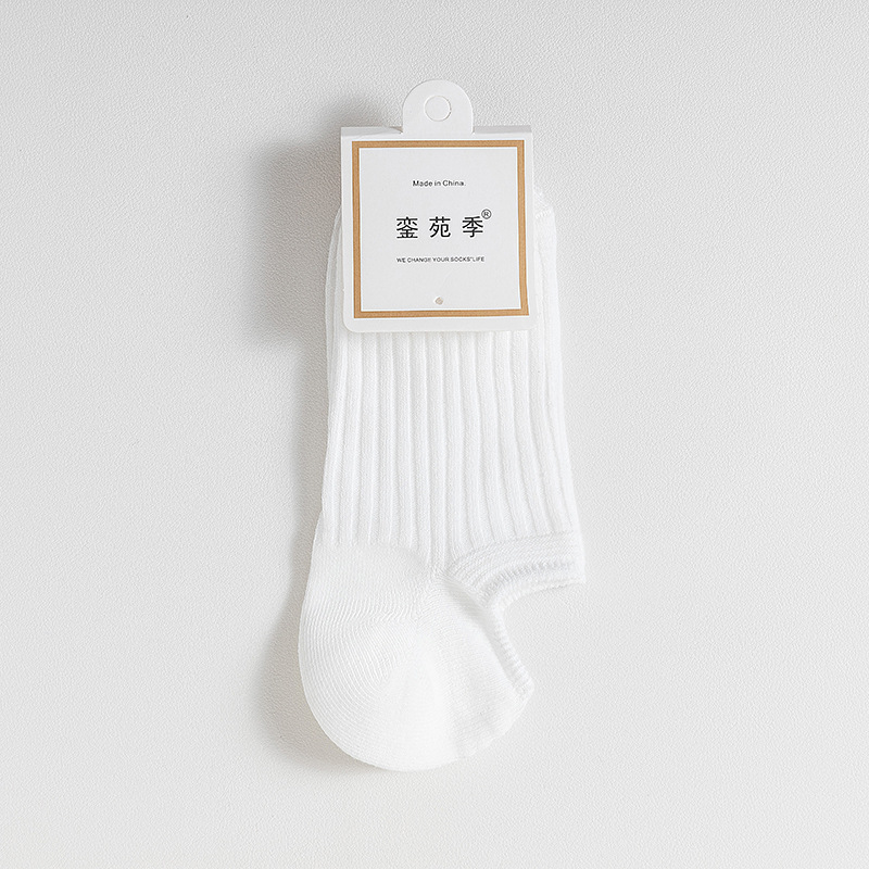 Picture of Double-Needle Socks 7A Antibacterial and Deodorant Boat Socks for Women Spring and Summer Cotton Socks Silicone Non-Slip Shallow Mouth Invisible Women's Cotton Socks