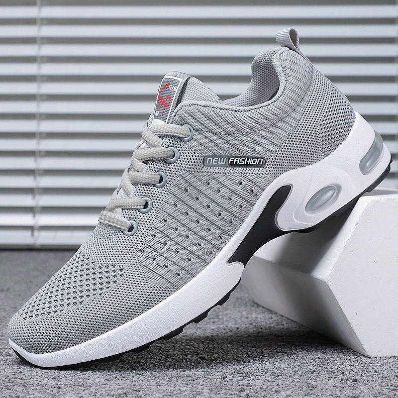 Men's Shoes, New Autumn Models, Cross-Border Large Size Men's Shoes, Fly-Knit Breathable Non-Stinky Sneakers, Soft-Soled Lightweight Running Shoes