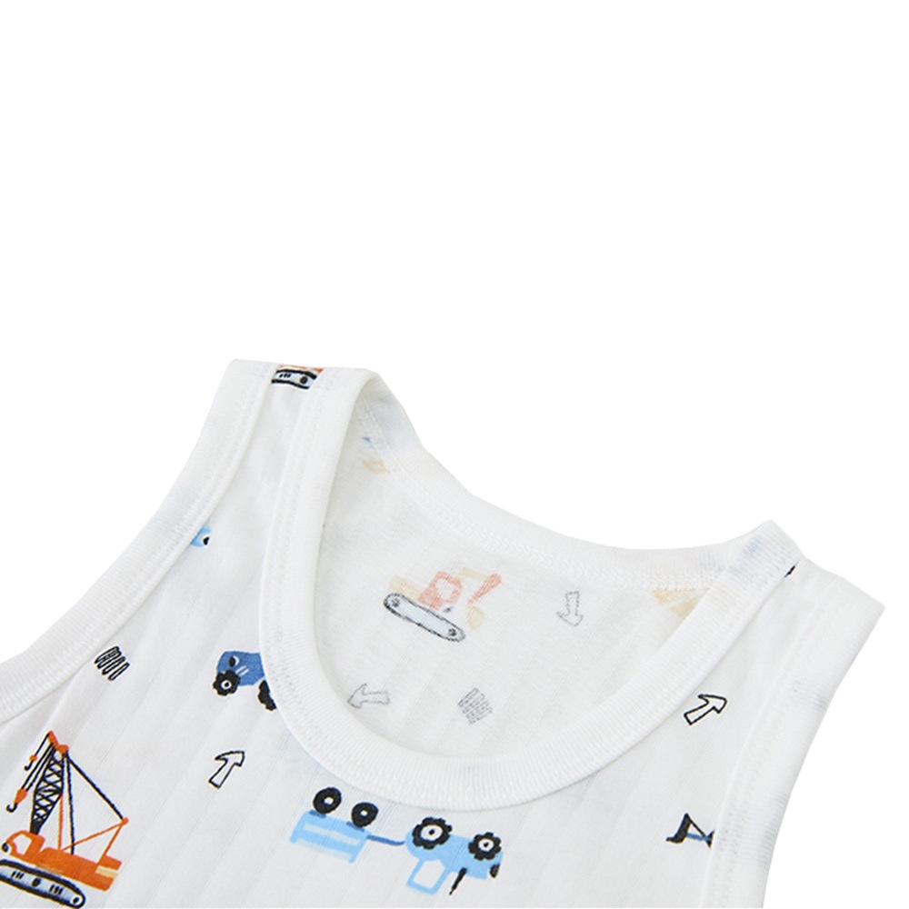 Picture of Children's Summer Vest Sling 2-Piece Boneless Cold Bottoming Shirt for Men and Women Baby Thin Sleeveless Air-Conditioned Home