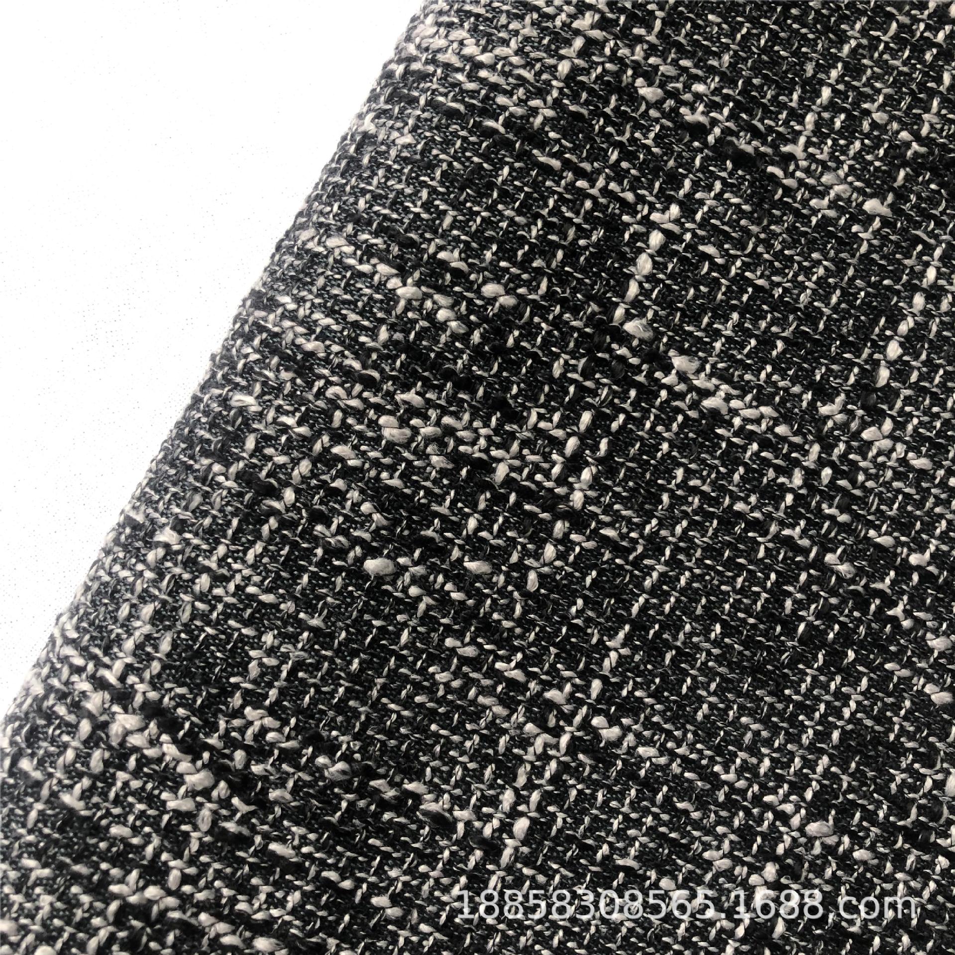 Yarn-Dyed Big Belly Yarn Imitation Hemp Sofa Cushion Fabric, Burlap Home Decoration Fabric, Elegant and Luxurious Linen Fabric