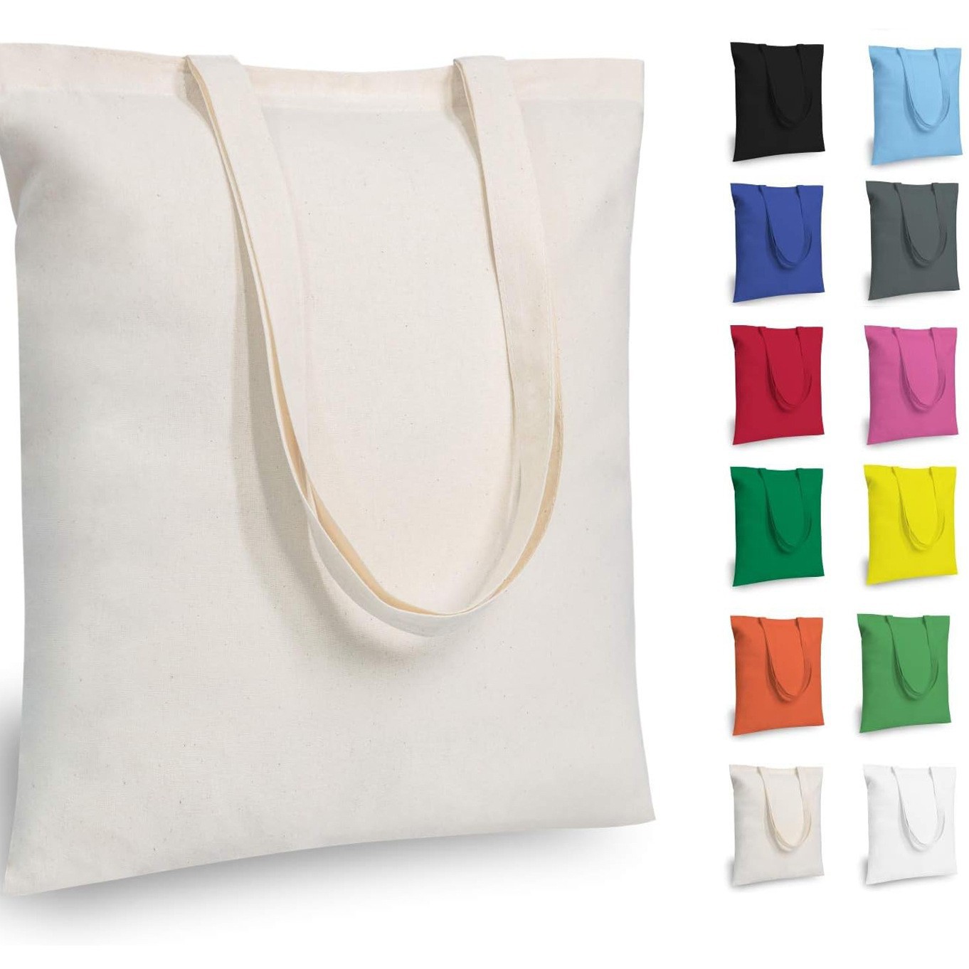 Amazon blank canvas storage bag cotton eco-friendly handbag custom logo advertising hand-painted shoulder bag