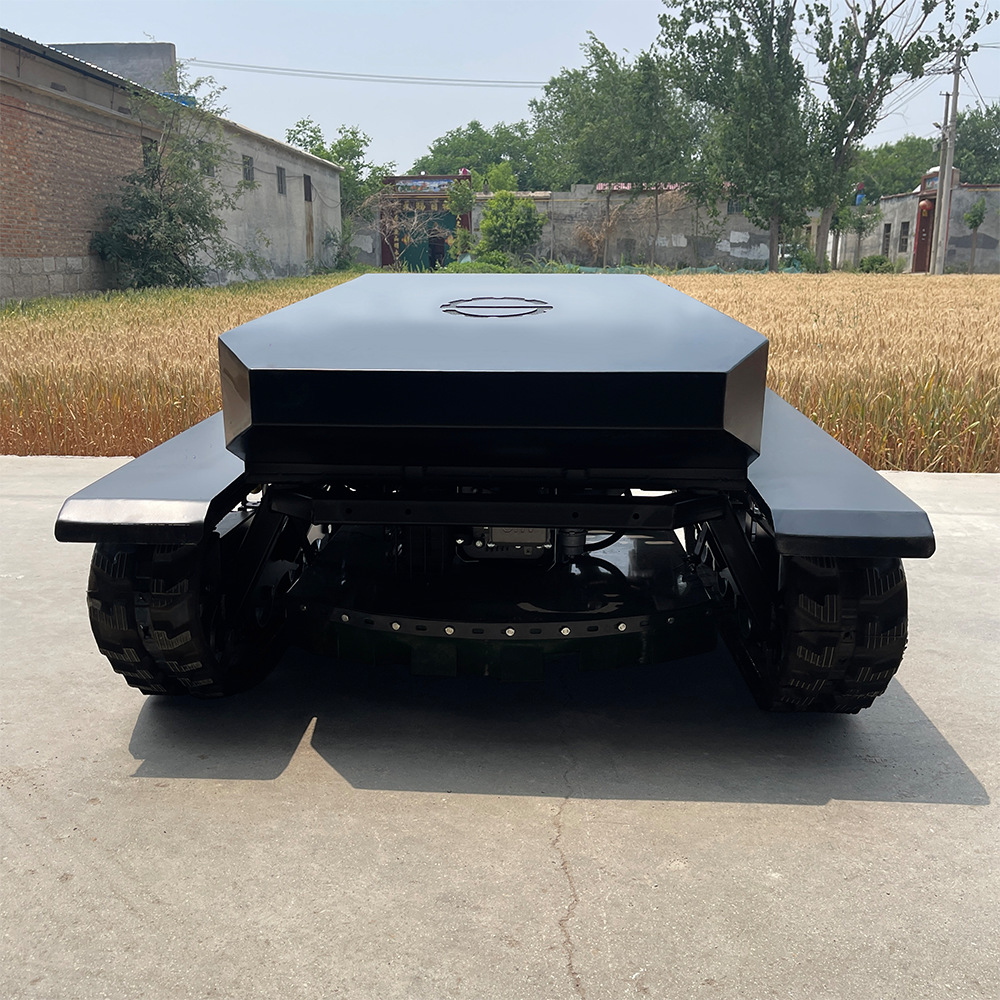 Export Canada remote control crawler lawn mower agricultural remote intelligent lawn mower electric small lawn mower