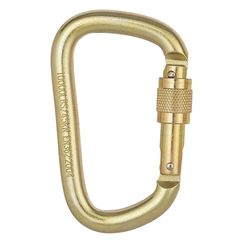 Alnas High Load-Bearing Industrial Main Lock Cr Steel Load-Bearing 4500kg Steel Buckle Large Tension Thread Buckle Rock Climbing Main Lock