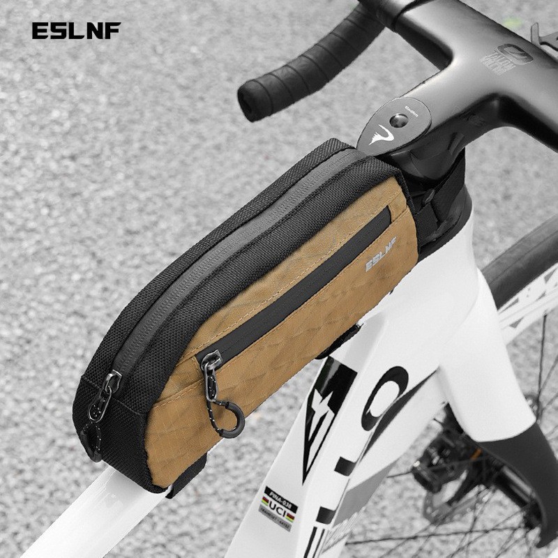 ESLNF road bike bag upper tube bag mountain bike front beam bag anti-splashing riding bag quick release riding equipment