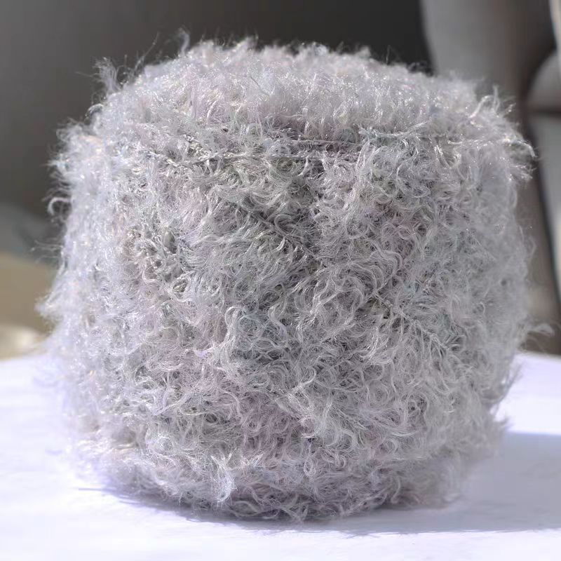 Picture of Wholesale sheep roll wool ball special thread doll plush wool teddy roll wool hand woven fancy thread