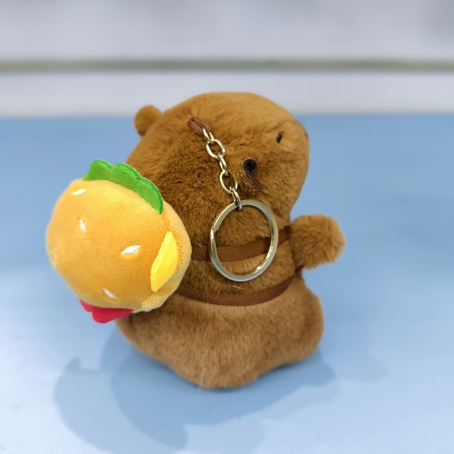Picture of Internet celebrity boutique schoolbag ornaments capabala capybara pendant creative car keychain plush doll batch