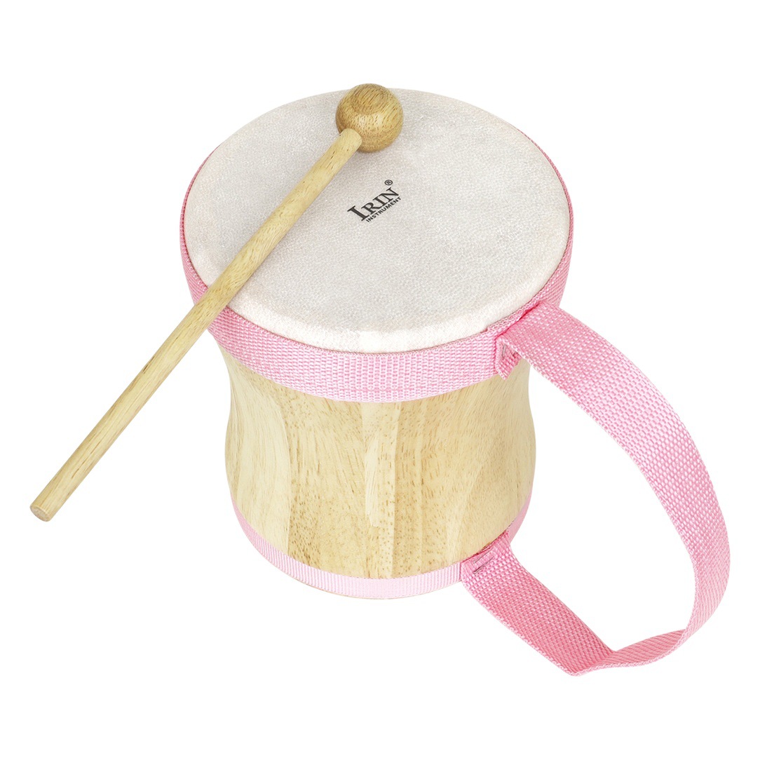 Orff Percussion Indian Drum Wooden Sheepskin Hand Drum Kindergarten Early Childrens Bongo Drum