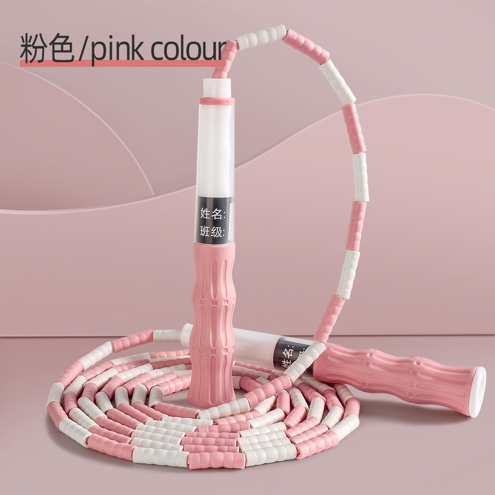 Picture of New Children's Bamboo Skipping Rope Wholesale Primary School Students Kindergarten Special Adjustable Skipping Rope Beginners Signature Skipping Rope