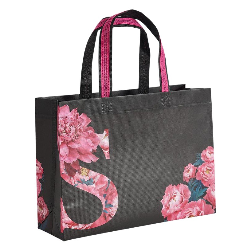 Manufacturer Wholesale Thickened Laminated Non-Woven Bags in Stock, Color-Printed Clothing Packaging Shopping Bags, Foldable Tote Bags